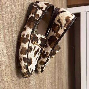Sam Edelman cow print loafers